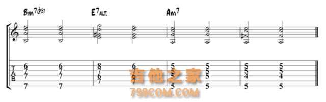 吉他新手必须了解的10种爵士和弦进行 吉他和弦指法图 吉他之家