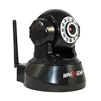 Wansview Wireless IP Pan/Tilt/ Night Vision Internet Surveillance Camera Built-in Microphone With Phone remote monitoring support(Black)