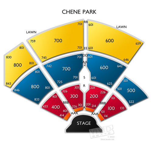 Chene Park Seating Chart