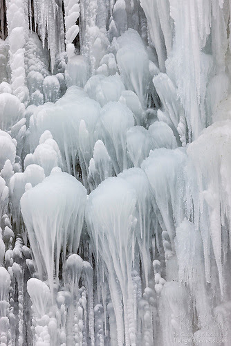 Ice Formations, Horsetail Falls, Columbia River Gorge, Oregon