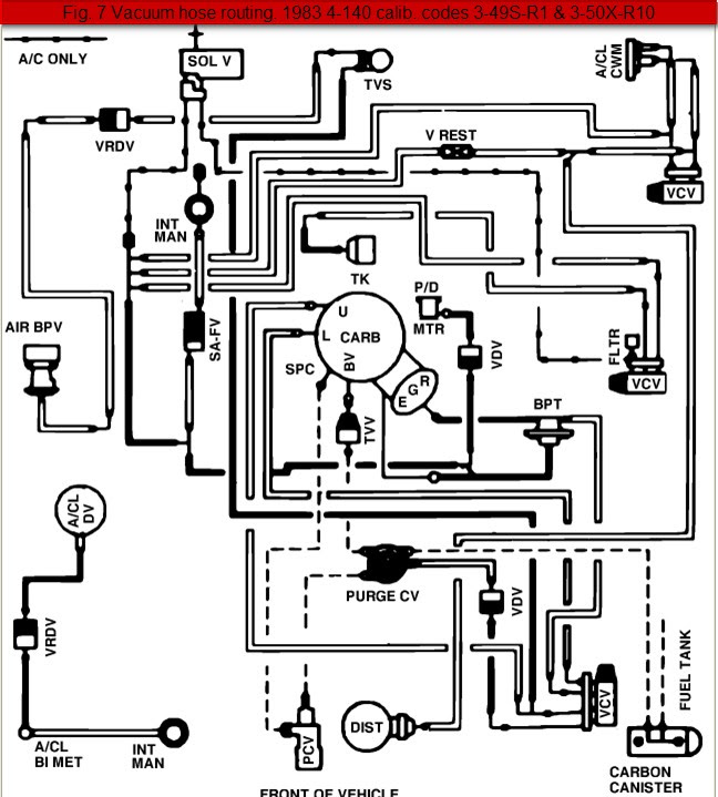 Ford Ranger Engine Vacuum Hose Diagrams - The Ranger Station