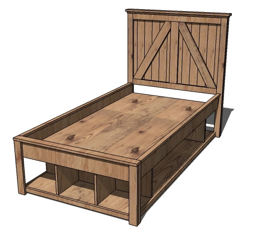 Twin Bed Frames with Storage