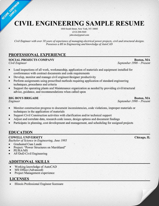 IV. Engineering Resume Samples