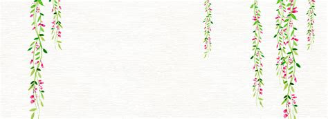 literary small fresh handpainted watercolor flower rattan