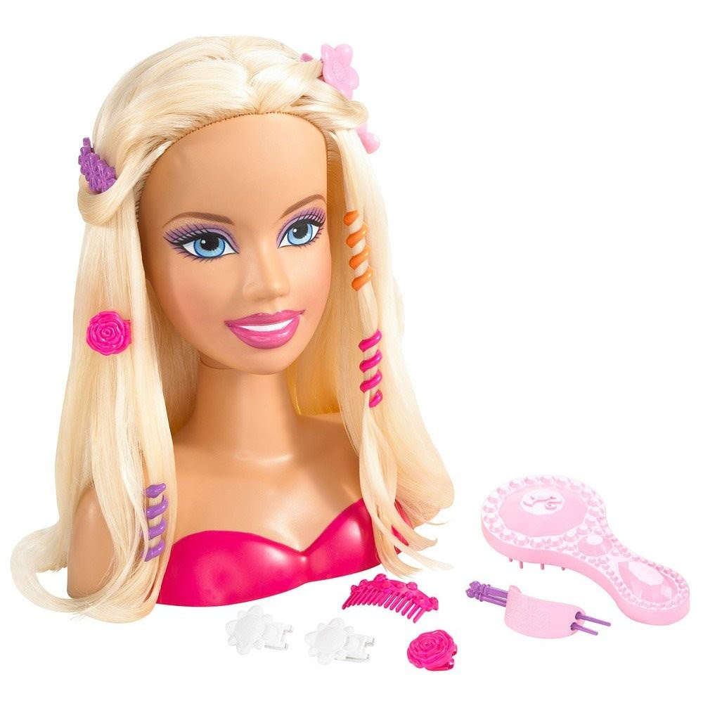 Details about barbie doll styling head and Wear Hair Accessory 10+pcs