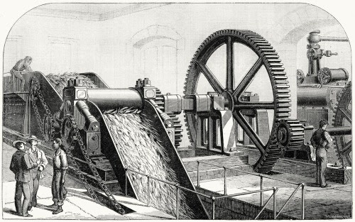Squier&rsquo;s Cuba sugar-mill.

From Appletons&rsquo; cyclopaedia of applied mechanic vol. 2, edited by Park Benjamin, New York, 1880.

(Source: archive.org)