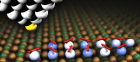 STM switches bit from 0 to 1 or 1 to 0 (1 bit requires 12 atoms) (credit: IBM)