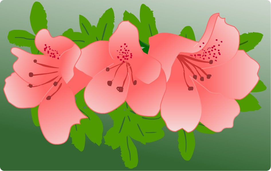 花 花木 木の葉 イラスト 無料