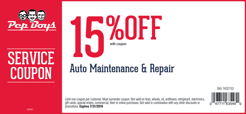 Pep Boys Coupons - Free tire rotation also $10 off an oil change or ...