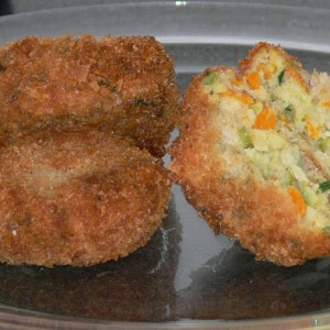 B. Crocchette di verdure con indivia belga brasata al ...