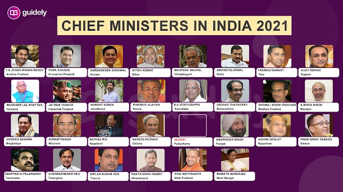 List of Chief Ministers In India PDF 2021: CM of All States