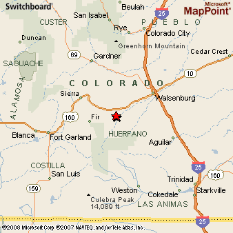 La Veta Colorado Map La Veta, Colorado Area Map & More