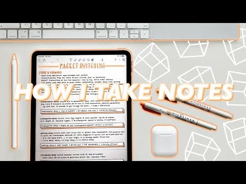 HOW I TAKE NOTES ON THE IPAD | notes flip through | take digital notes with me