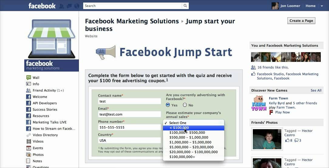 Facebook Jump Start How to Get Free 100 Facebook Ad