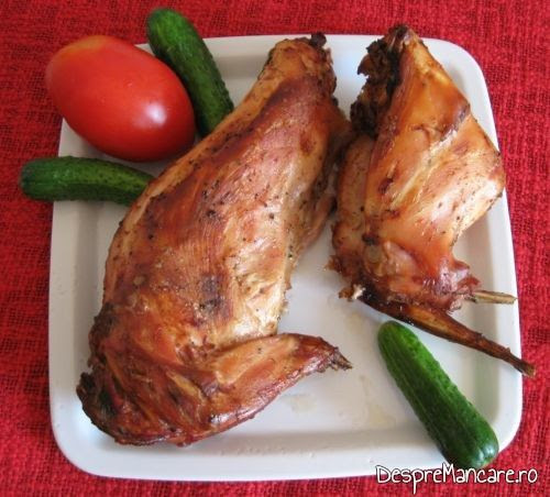 Iepure Crescut In Curte Pregatit La Cuptor