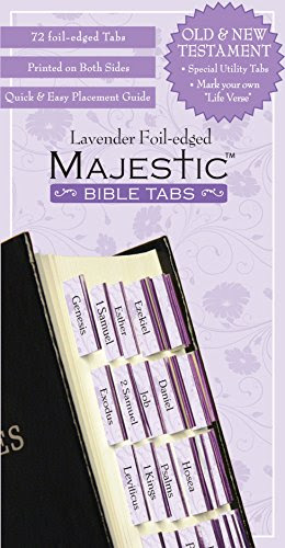 Bible Tabs: Majestic Bible Tabs, Lavender