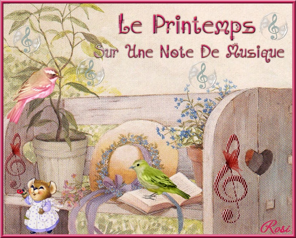LE PRINTEMPS SUR UNE NOTE DE MUSIQUE