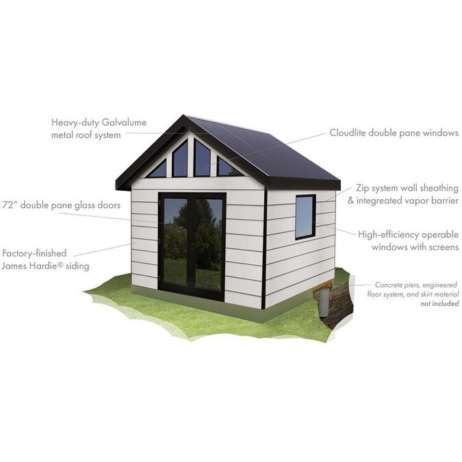Studio Shed 10-ft x 12-ft Crestone Gable Engineered Storage Shed in the Wood Storage Sheds ...