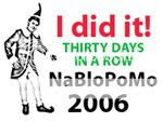 NaBloPoMo 2006