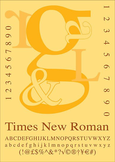 "Times New Roman" Posters by Max Brown | Redbubble