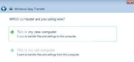 Easy Transfer Kepada Windows 7