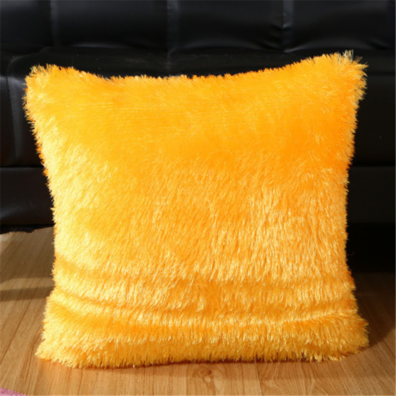 yellow fake fur jacket