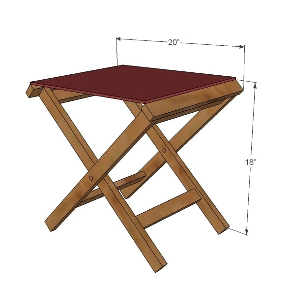 Ana White Folding Camp Stools - DIY Projects