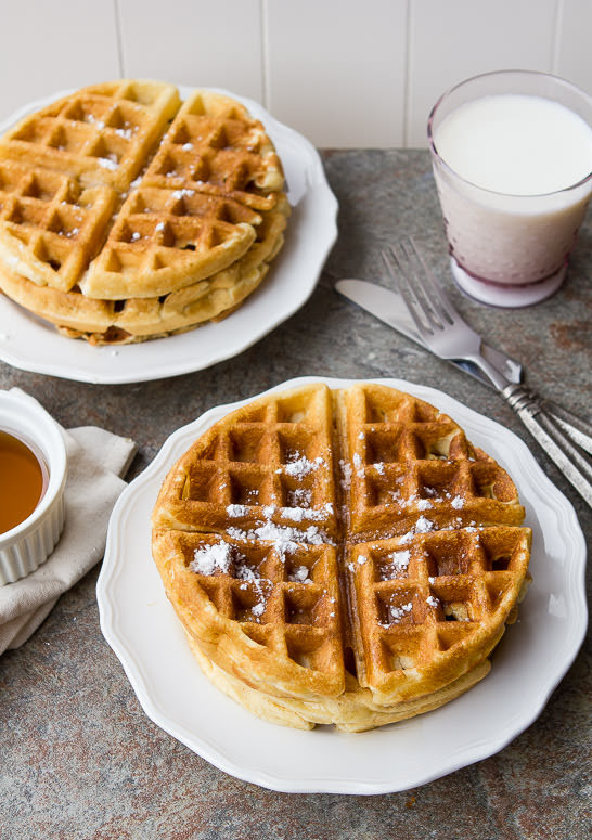 homemade waffle batter