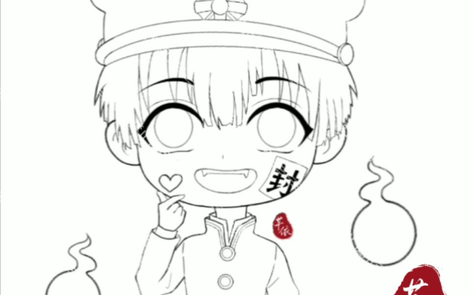 指绘 同人 Q版花子君 哔哩哔哩 つロ干杯 Bilibili