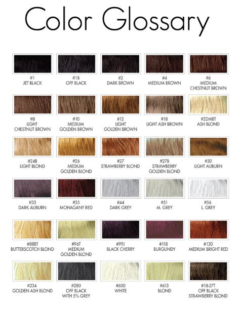 You may also meet with 11, 12 color depth and it . hair color chart