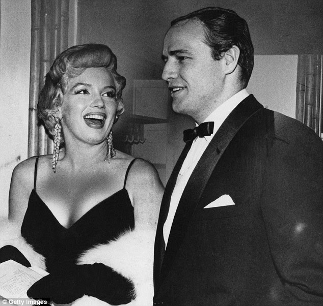 Some like it hot: Brando admitted to have a steamy  affair with Marilyn Monoe and said they remained good friends until her intimely death