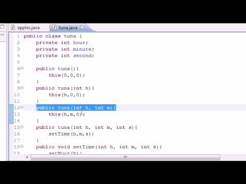 Java Programming Tutorial - 41 - Building Objects for Constructors