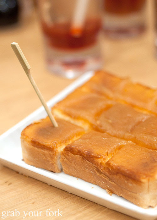 kaya thick toast at toast box, marina bay sands singapore