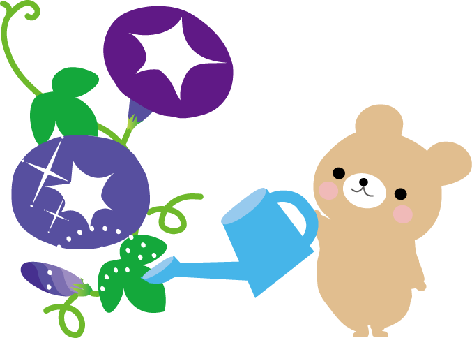 あさがお 朝顔 イラスト 無料イラスト フリー素材