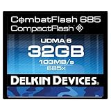 Delkin DDCFCOMBAT685-32GB CombatFlash 685X Rugged and Waterproof Memory Card for Digital Cameras, DSLRs and Camcorders