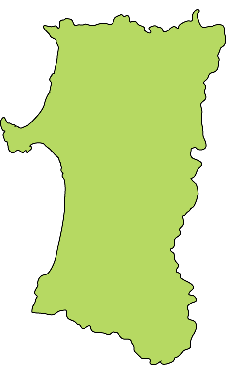 秋田のイラスト置き場 秋田県の地図とイラスト フリー素材