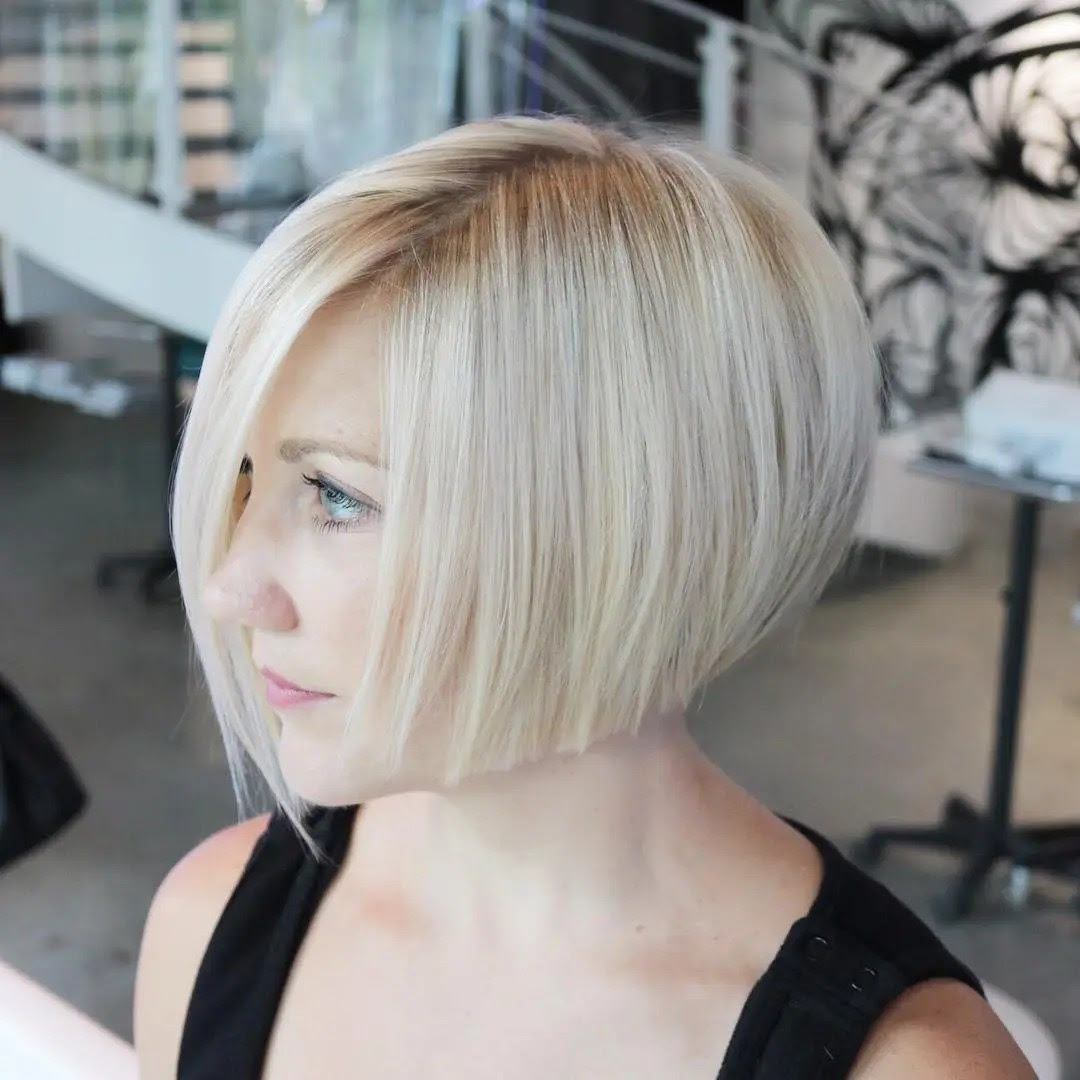 Blonde Chin-Length Bob