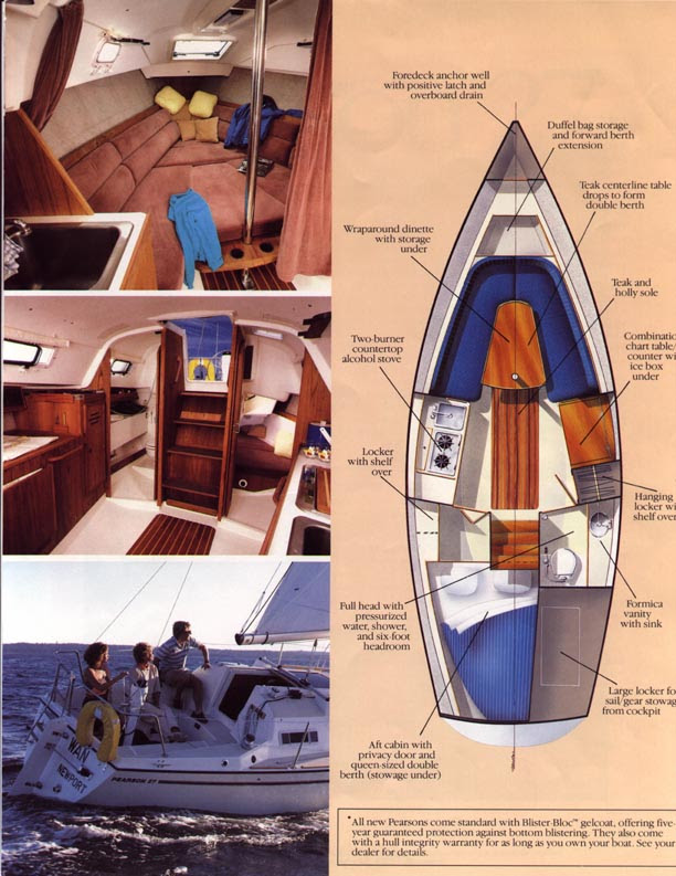 Trailerable pocket cruiser with standing headroom ...