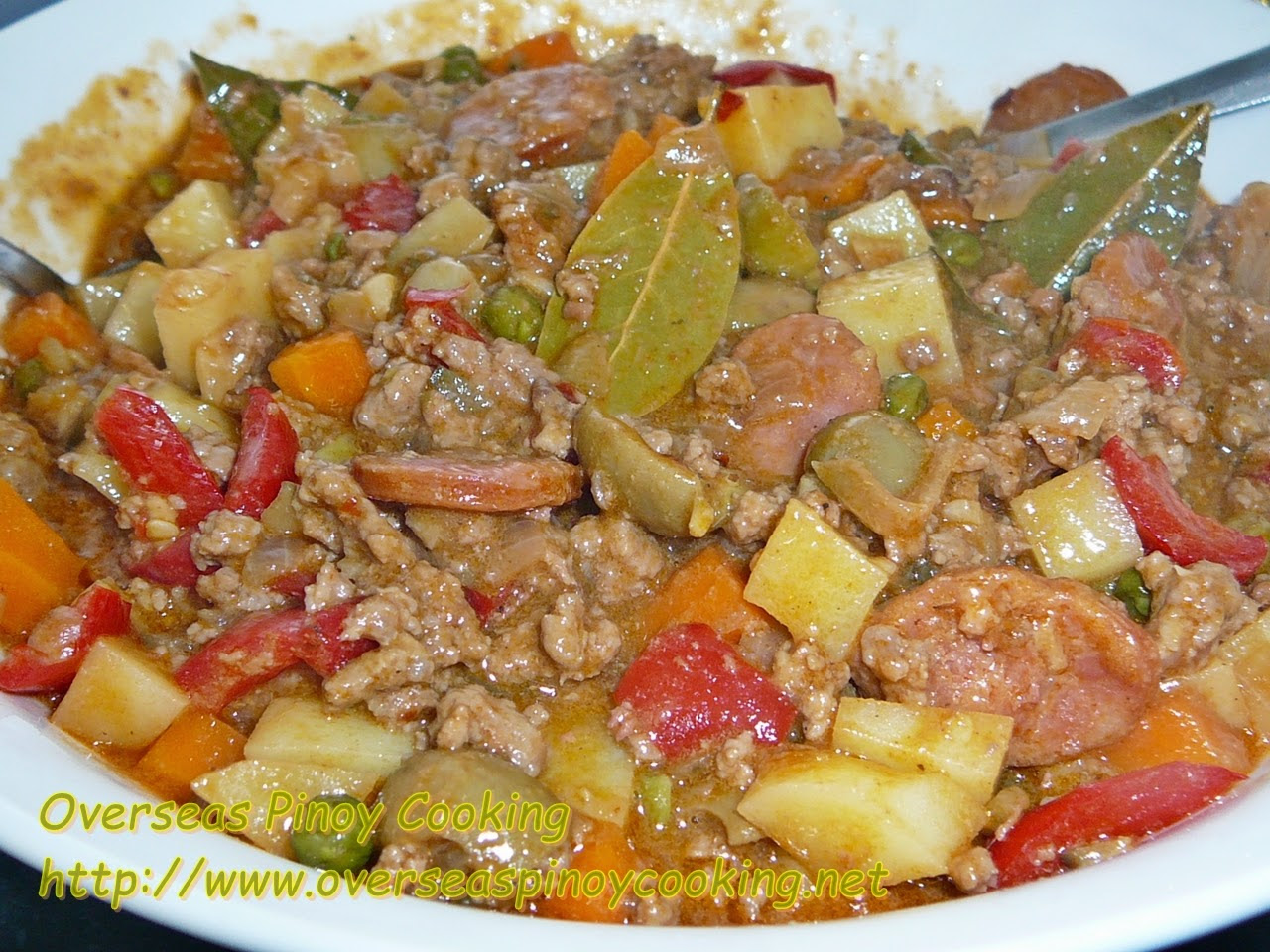 Kanderetang Giniling na Baka