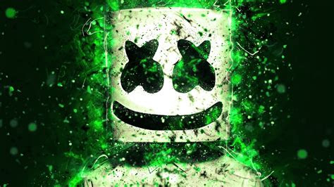 wallpaper marshmello neon art  creative graphics  wallpaper  iphone android