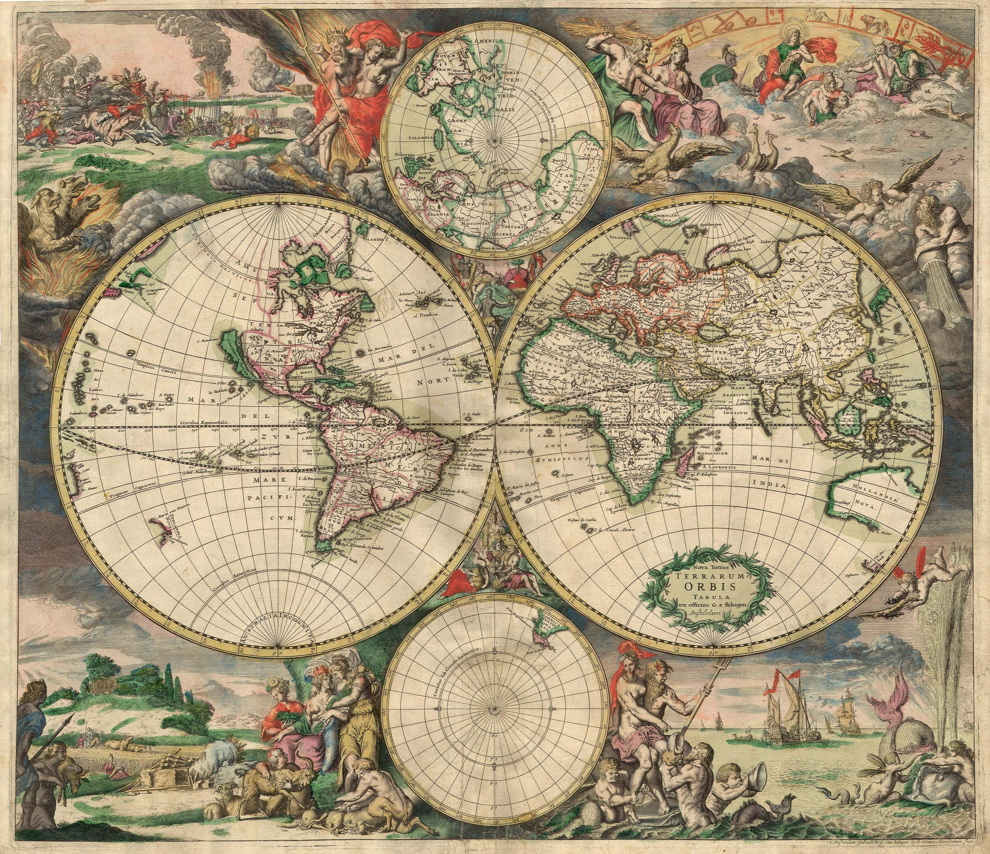 Old World Map 1689 World Map • Mappery
