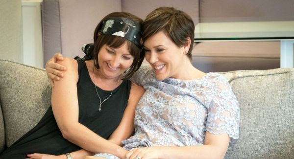 Alyssa Milano and her assistant Kelly on Celebrity Renovation