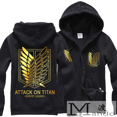 Shop Clearance Attack On Titan Jacket Costumes Shingeki No Kyojin Hoodies Gloden Coat Sweater Waiting For You Www Hasl Org