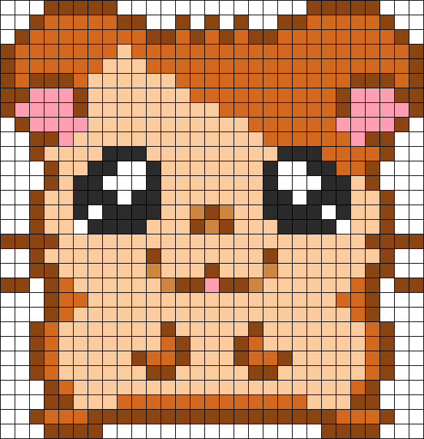 Download Hamtaro Perler Bead Pattern / Bead Sprite