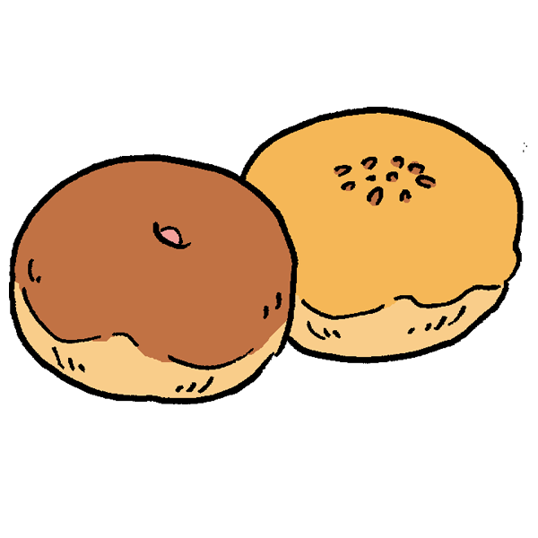 菓子パンのイラスト かわいいフリー素材が無料のイラストレイン