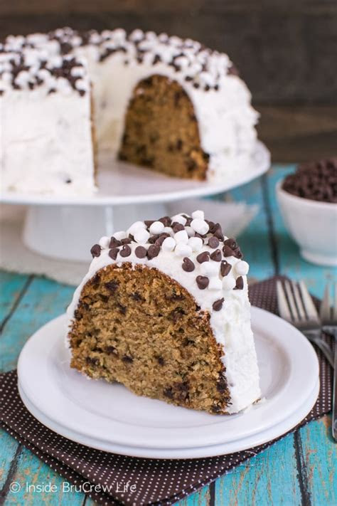 zucchini smores bundt cake