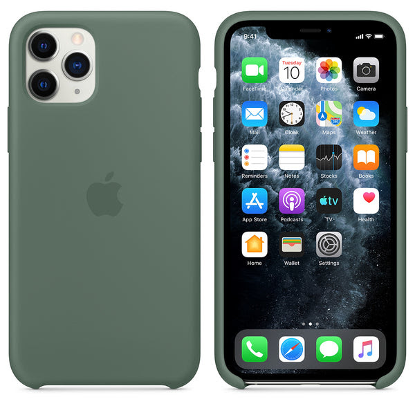 Iphone Silicone Case Pine Green Lilac Case