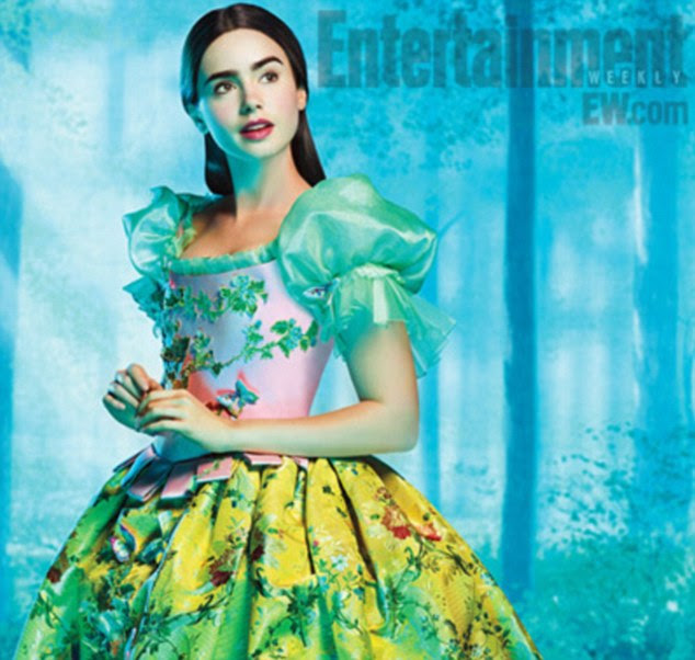Fairest of them all: The first image of Lily Collins starring as Snow White in the upcoming adaption of the Brothers Grimm fairy tale