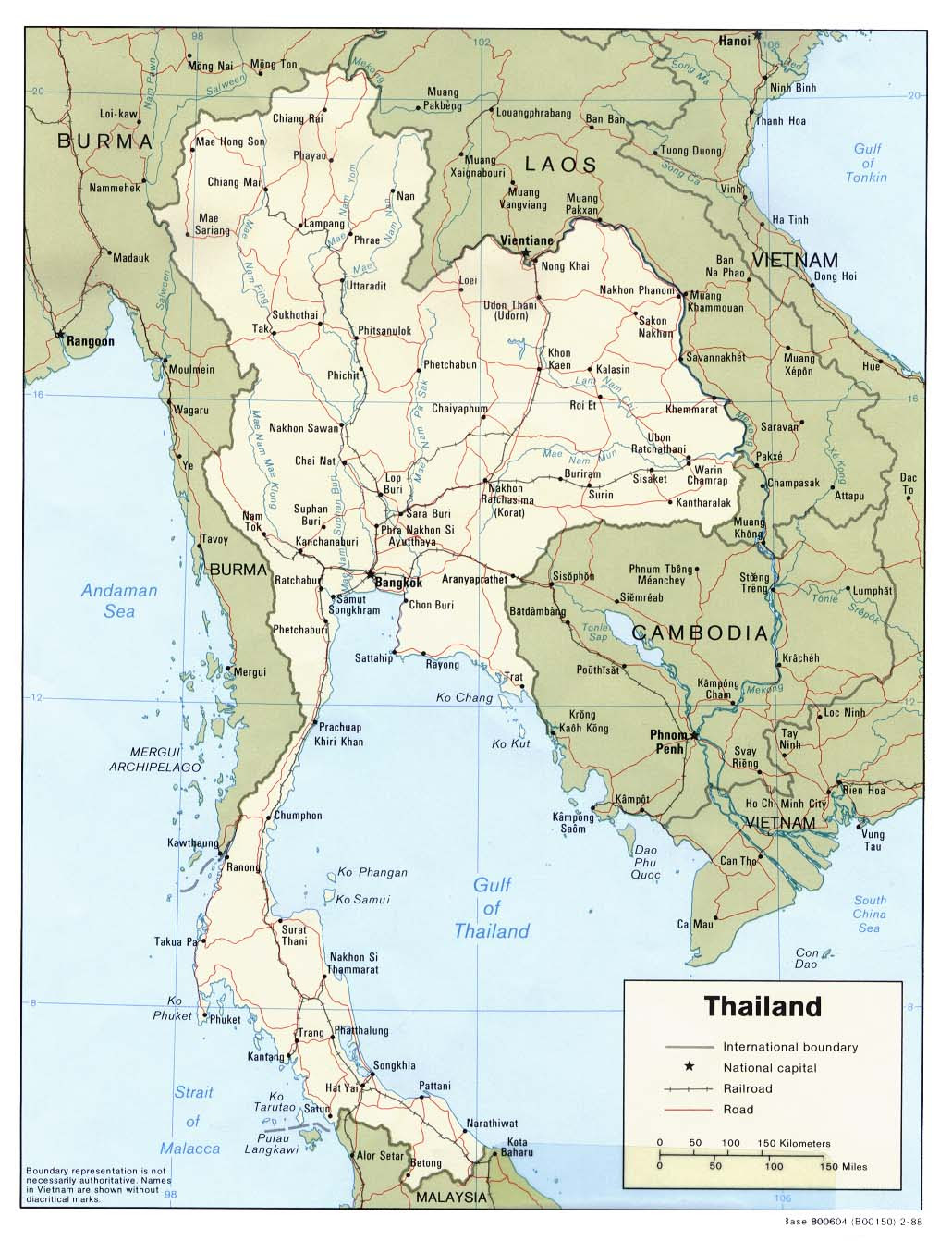 Map Thailand