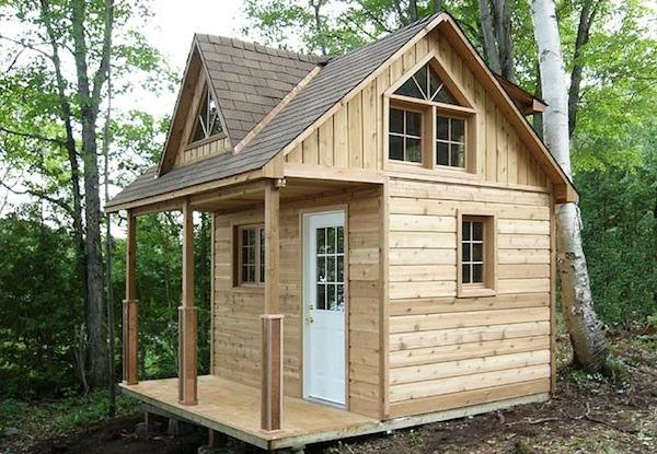 tiny cabin kit with a loft - tiny house pins